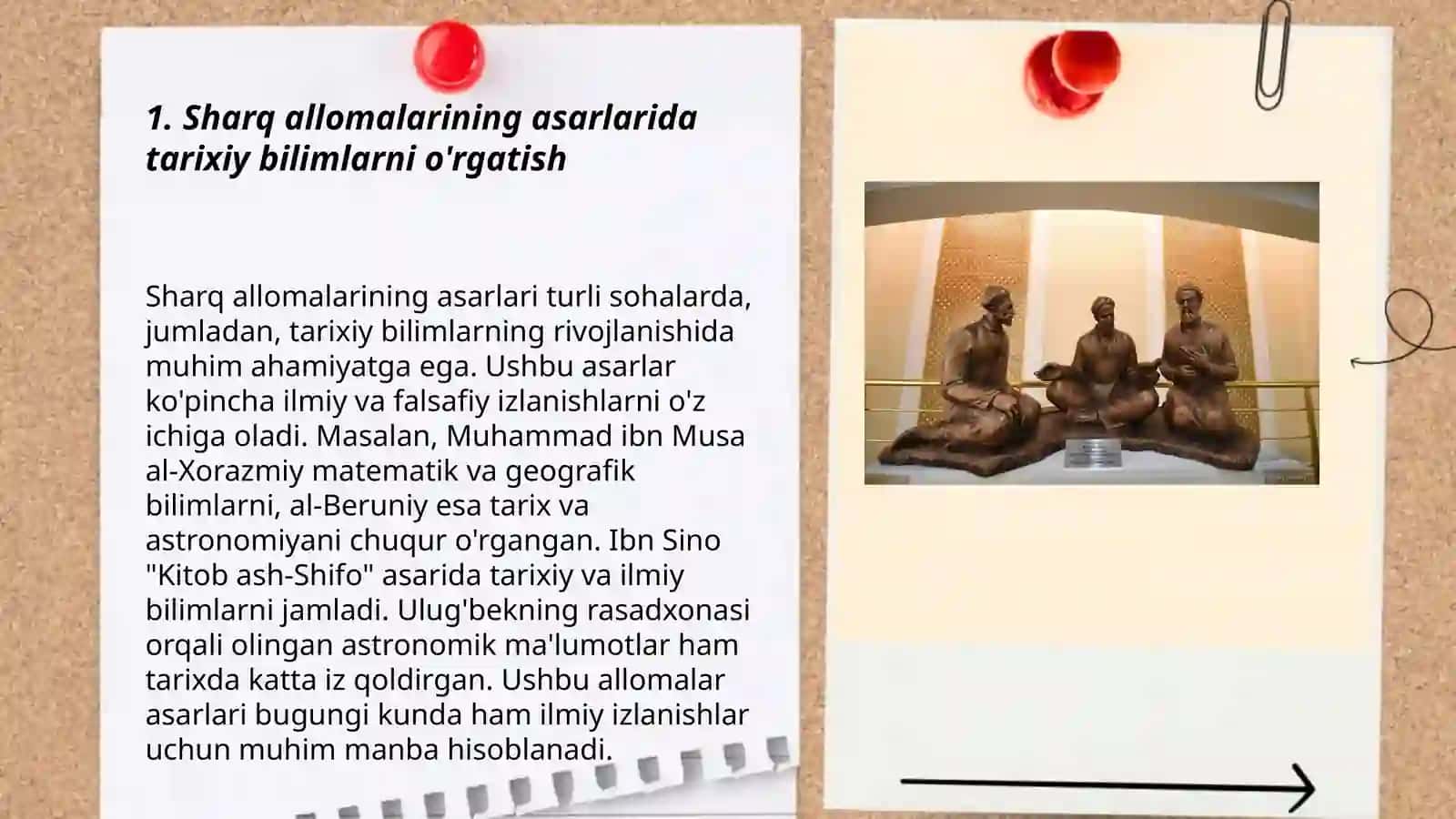 Boshlangʻich sinf oʻquvchilarida tarixiy ongini rivojlantirishda sharq allomalarining asarlaridan foydalanish 3