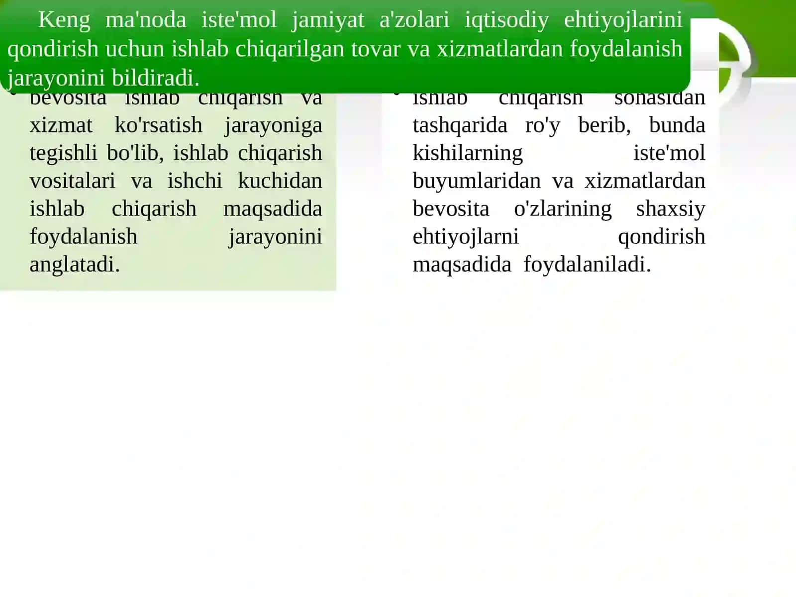 Iste’mol, jamg’arma va investitsiyalar 3