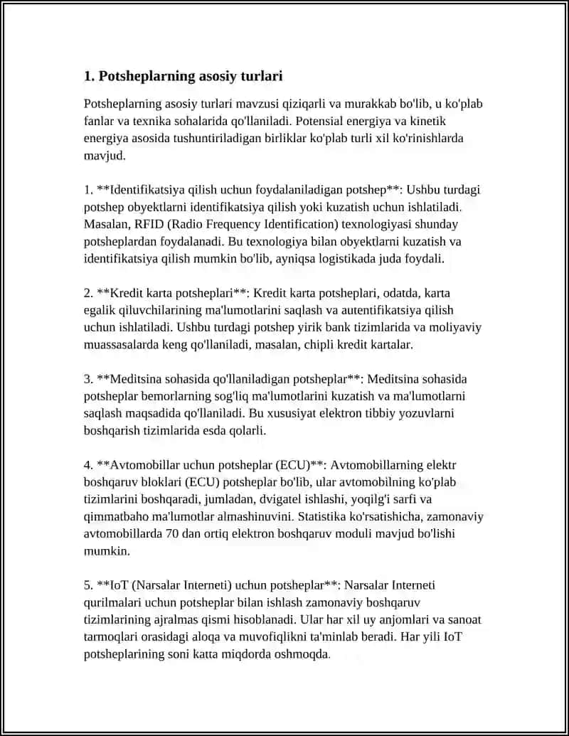 POTSHEPNIKLARNING BELGILANISHI 3