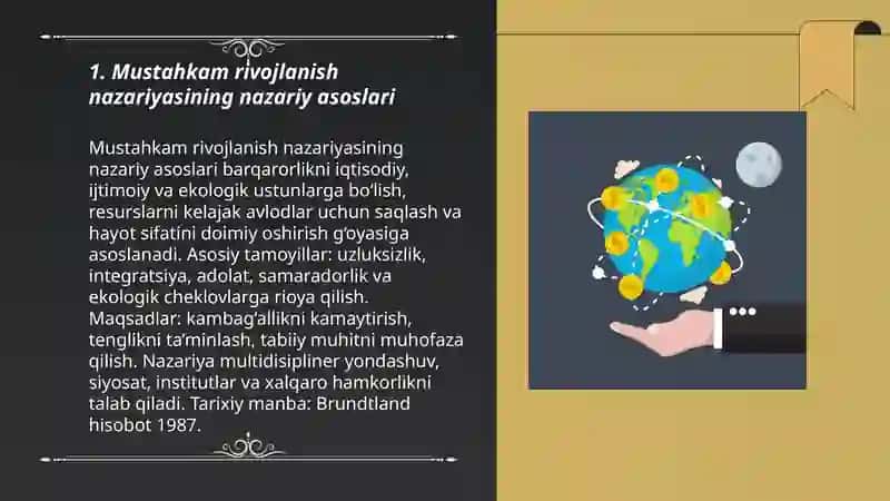 Mustahkam rivojlanish nazariyasi 3