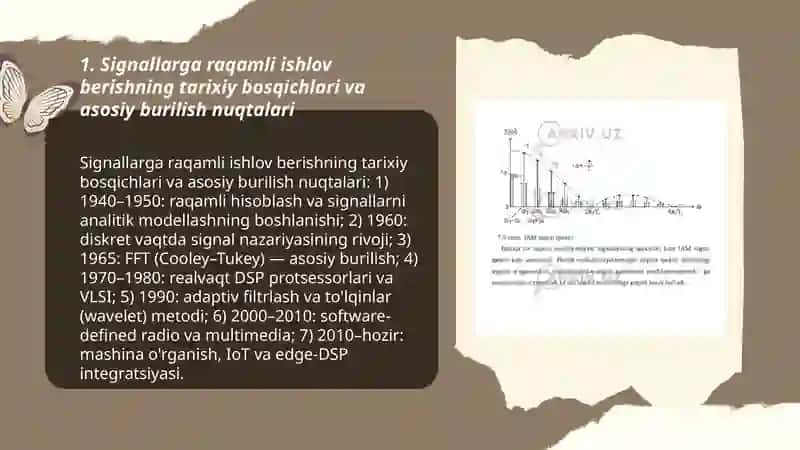 Signallarga raqami ishlov berishning rivojlanish bosqichlari va istiqbollari 3