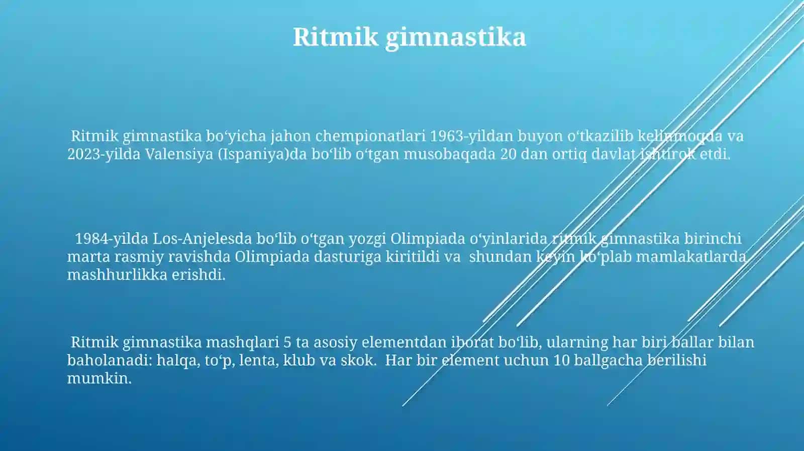 Gimnastikani sport turlari 3