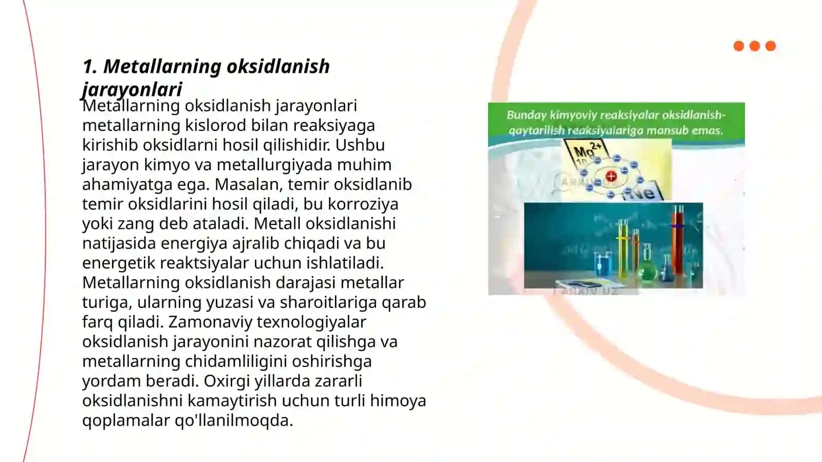 Metallarning oksidlanish jarayonlari 3