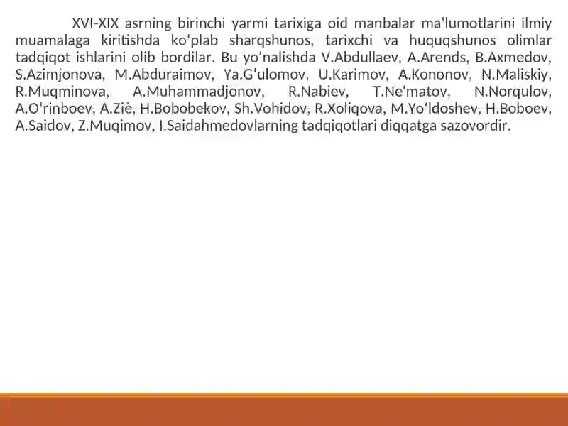 O’zbekiston hududlarining  xonliklarga bo`linib ketishi, uning sabablari va oqibatlari. 3