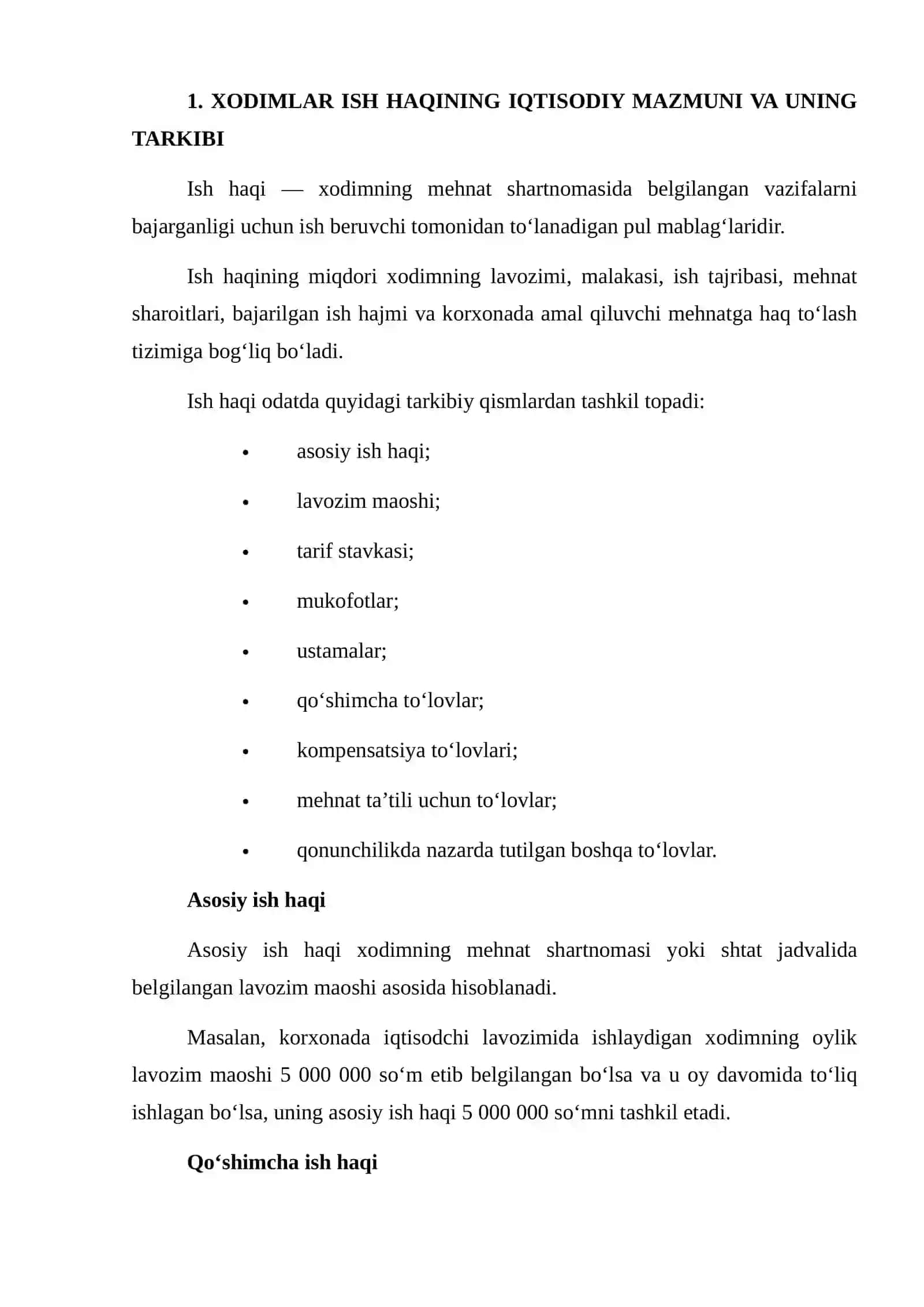 Xodimlarning ish haqi va unga bo‘lg‘liq to‘lovlarni hisoblash 3