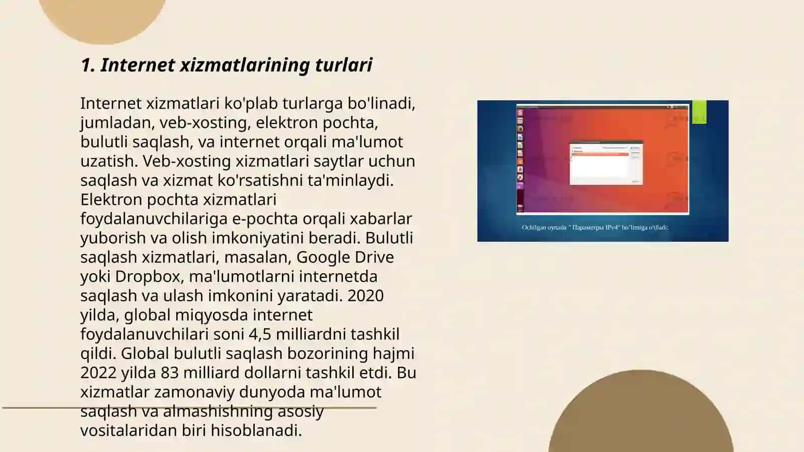 Internet xizmatlari bilan ishlash 3