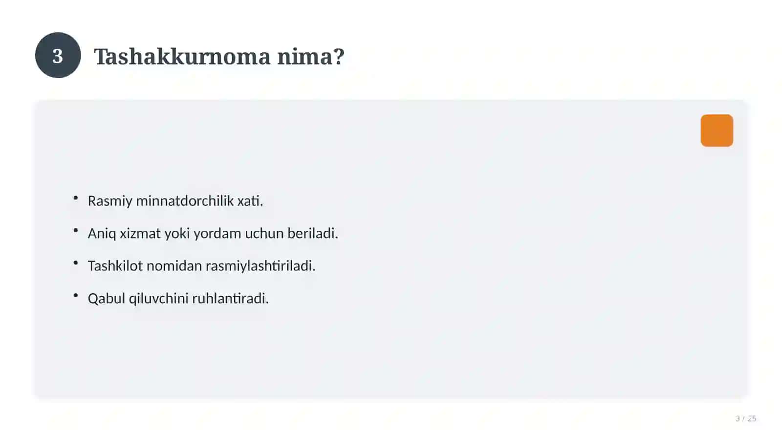 Tashakkurnoma 3