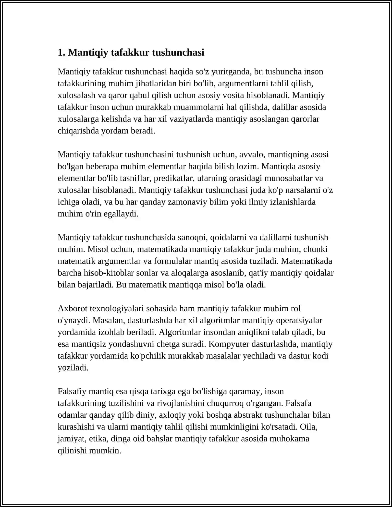 MANTIQA TAFAKKUR SHAKILLARI VA QONUNLARINI O'RGANUVCHI FAN 3