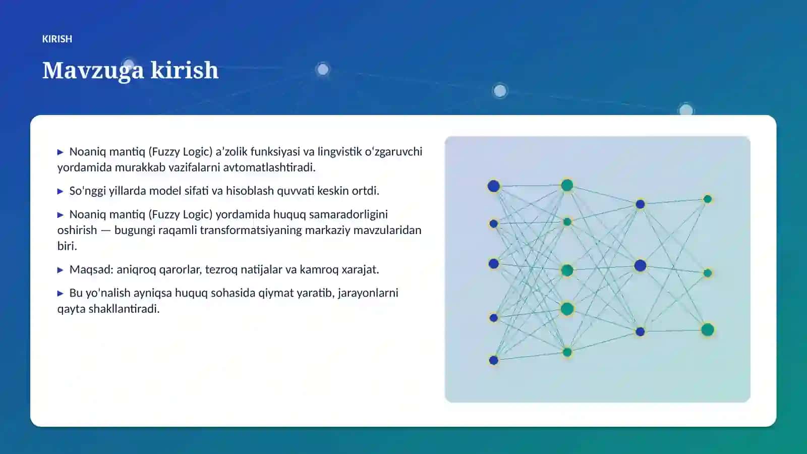 Noaniq mantiq (Fuzzy Logic) yordamida huquq samaradorligini oshirish 3