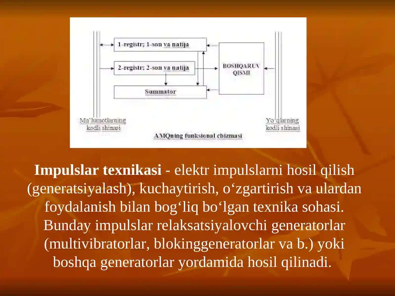 Tranzistorarni boshqarish impulslari 3