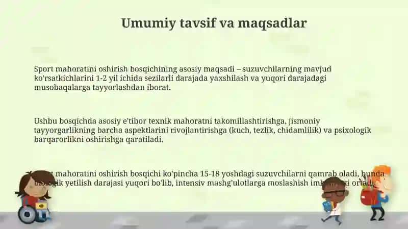 Sport mahoratini takomillashtirish bosqichida mashg'ulotlar 3