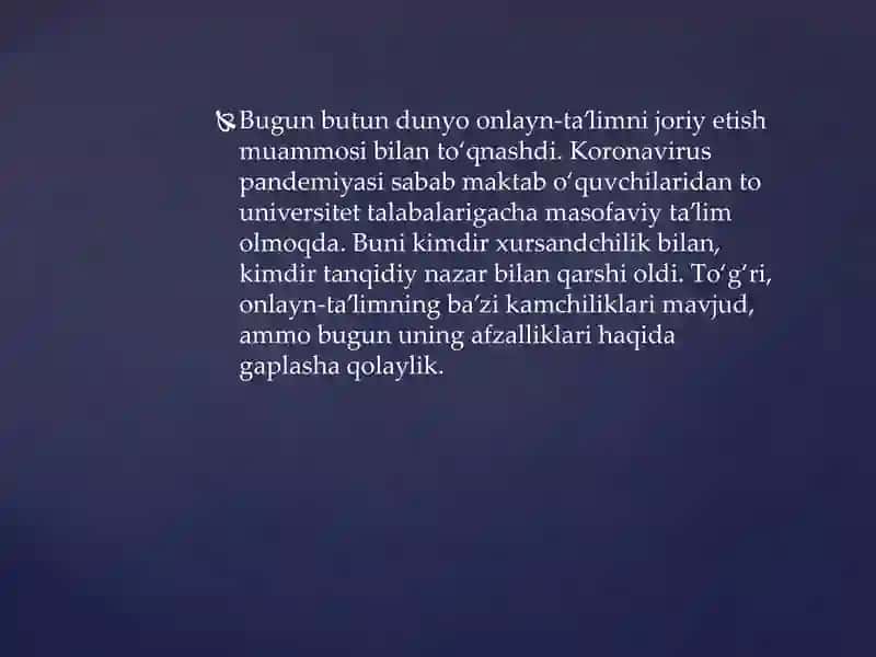 Onlayn ta’lim qulayliklari 3