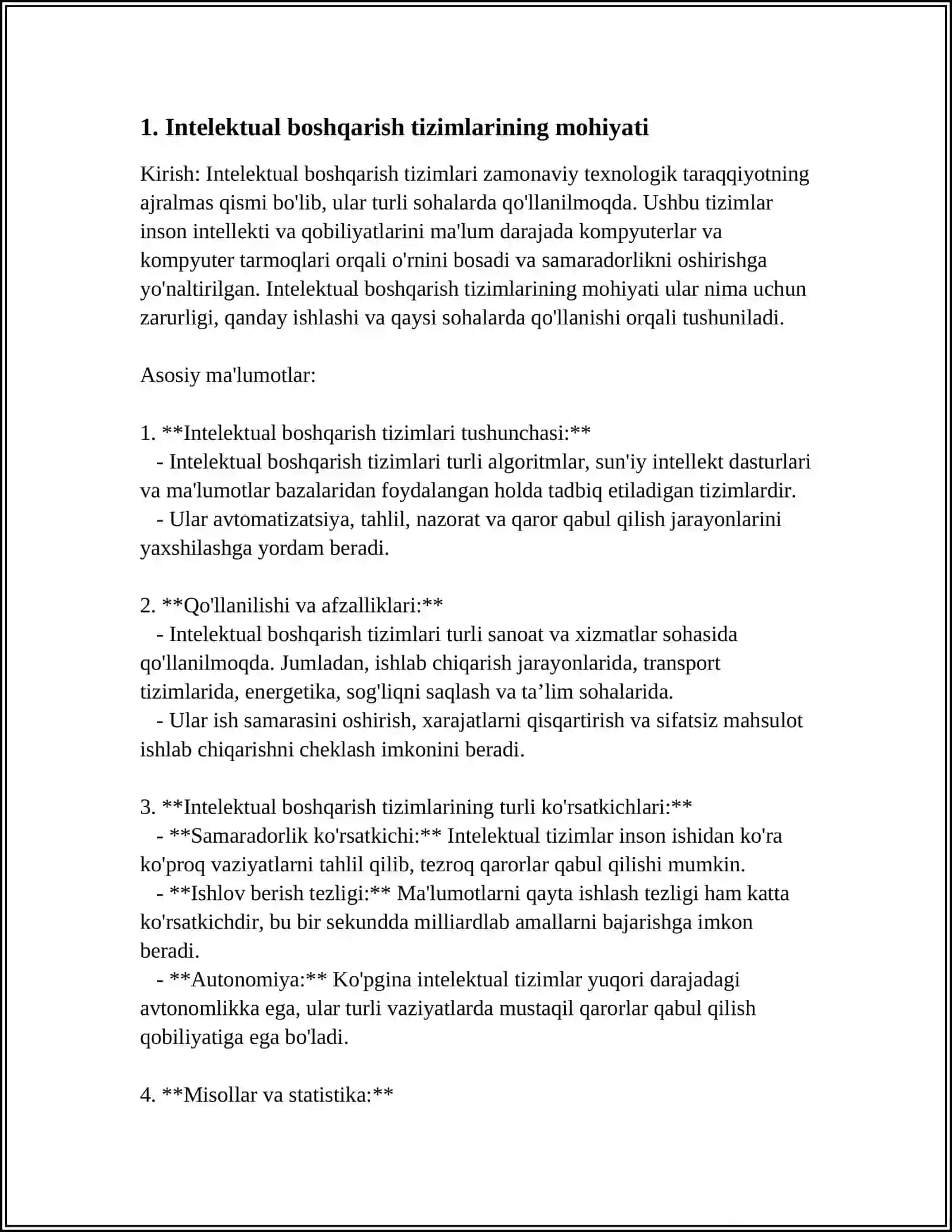 INTELEKTUAL BOSHQARISH TIZIMLARI 3