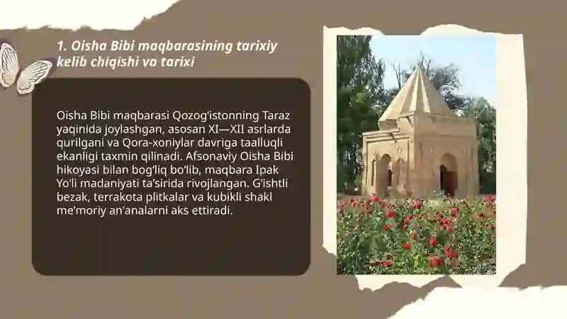 Oisha Bibi maqbarasi haqida maʼlumot 3