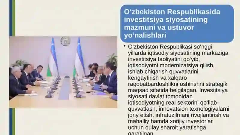 O’zbekiston respublikasi ning investitsiyasiyosati 3