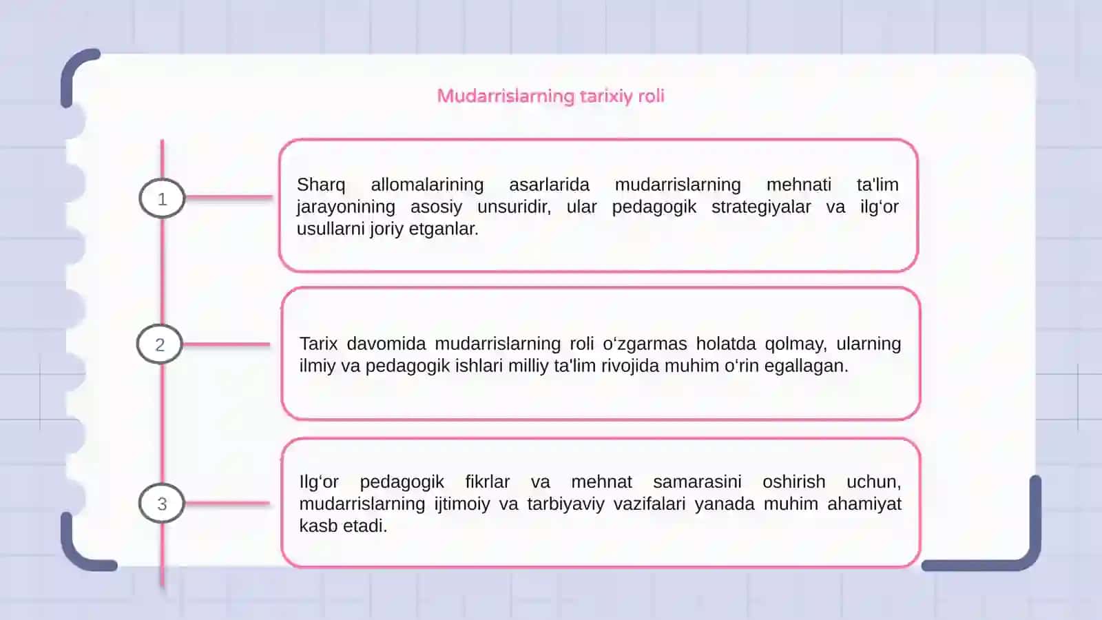 Sharq allomalarining asarlarida mudarrislar mehnati to‘g‘risida ilg‘or pedagogik fikrlar 3