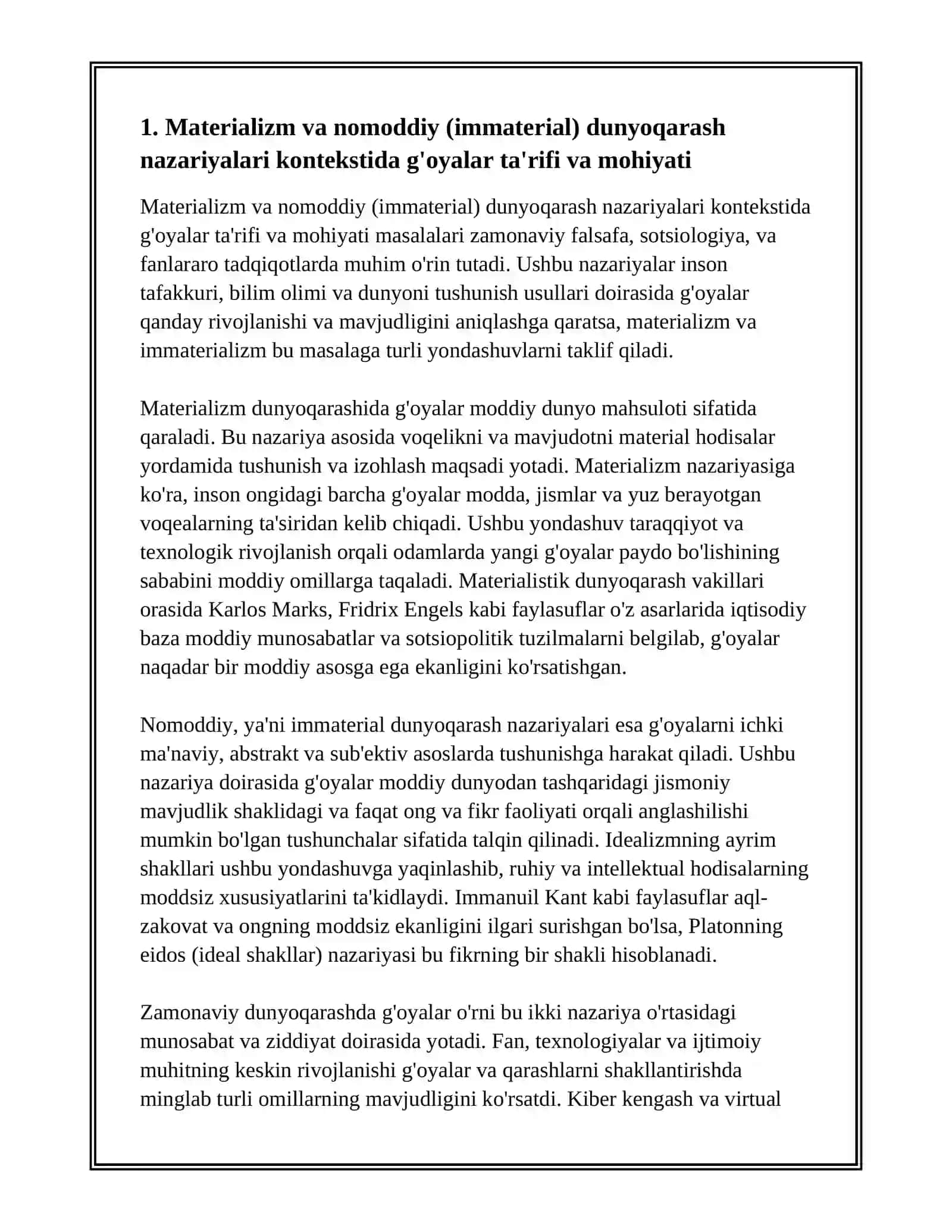 MATERIAL VA IMMATERIAL ZAMONAVIY DUNYOQARASHDA G'OYALARNING O'RNI 3
