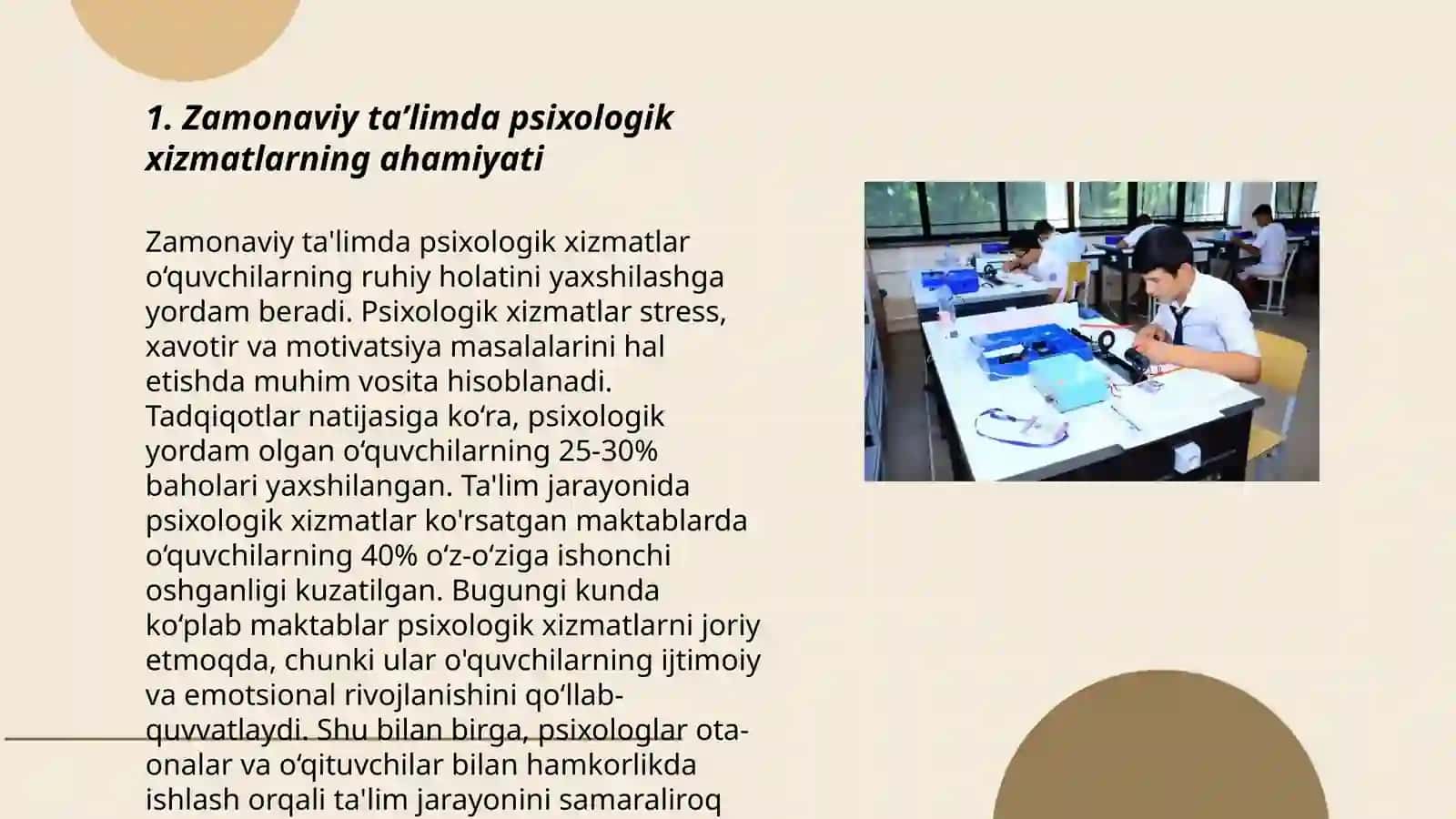Zamonaviy ta'limda psixologik xizmatlarning ahamiyati 3