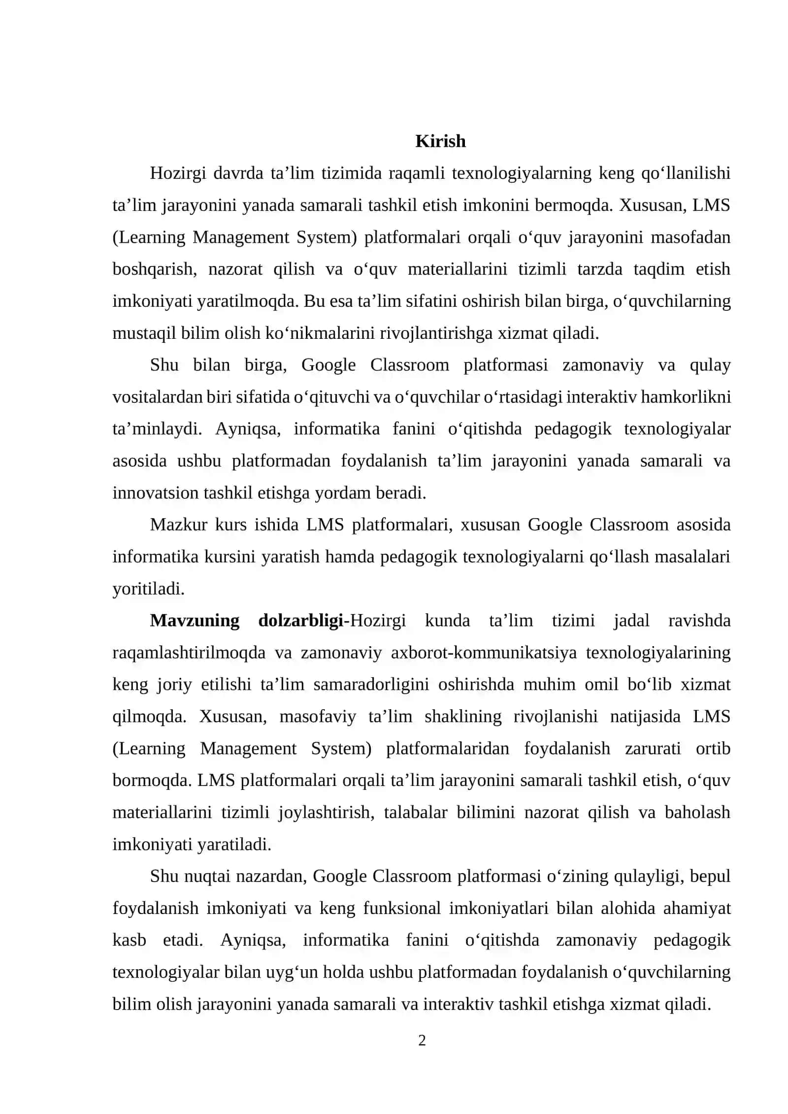 LMS platformasini yaratishda Google Classroom dasturidan foydalanish va pedagogik texnologiyalarga asoslangan Informatika kursini yaratish2.docx 3
