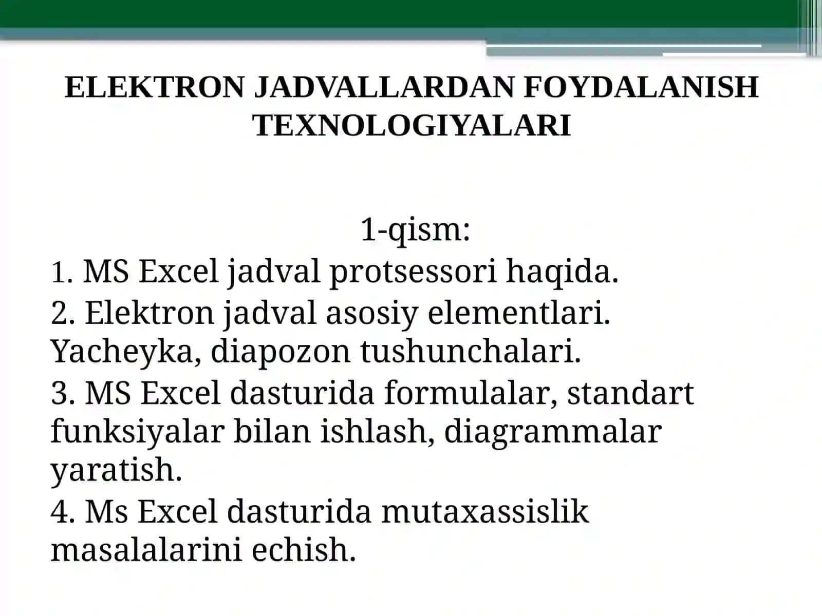 Axborot texnologiyalari 3