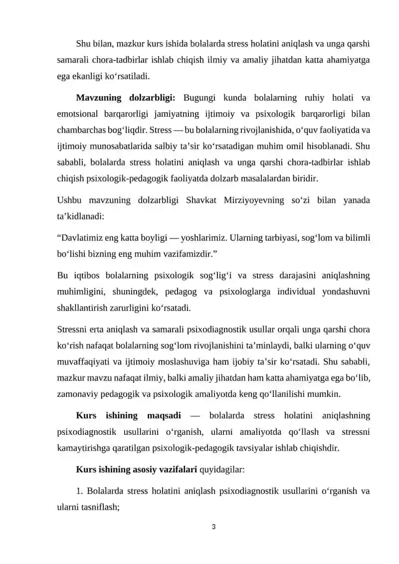 Bolalarda stress holatini aniqlashning psixodiagnostik usullari 3