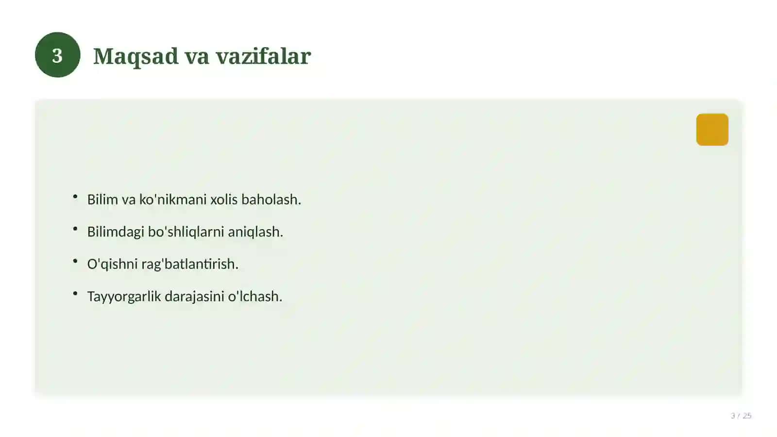 Matematika fanidan 9-sinf test savollari to'plami 3