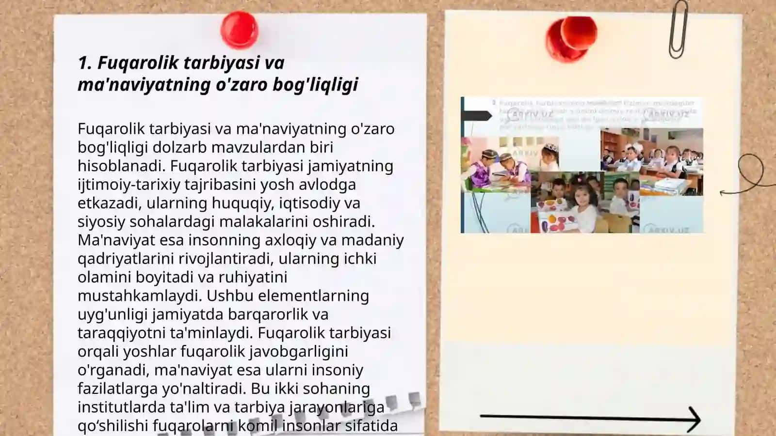 Fuqarolik tarbiyasi. O'quvchilarning yuksak Ma'naviy-axloqiy tarbiyasi 3