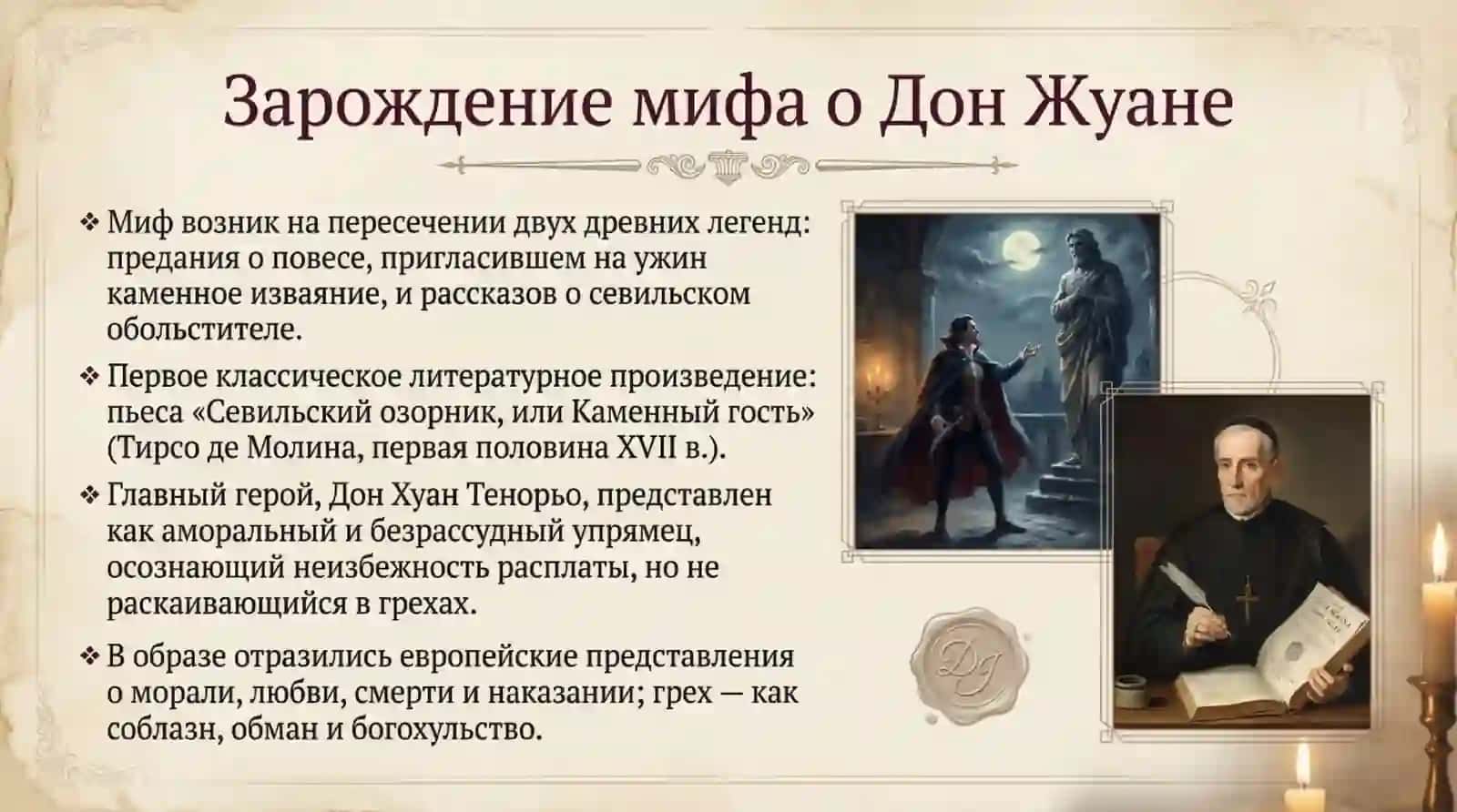 Образ Дон Жуана в романтической литературе «Дон Жуан» Гофмана, «Дон Жуан» Д.Г. Байрона 3