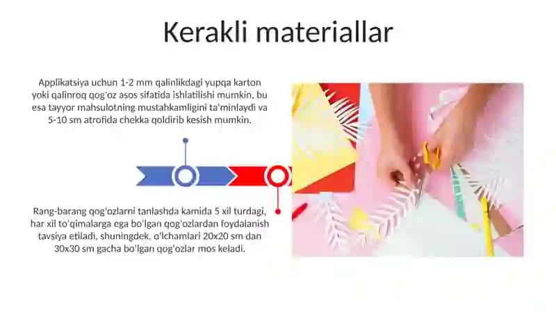 Qogʻozdan geometrik shaklli applikatsiya yasash 3