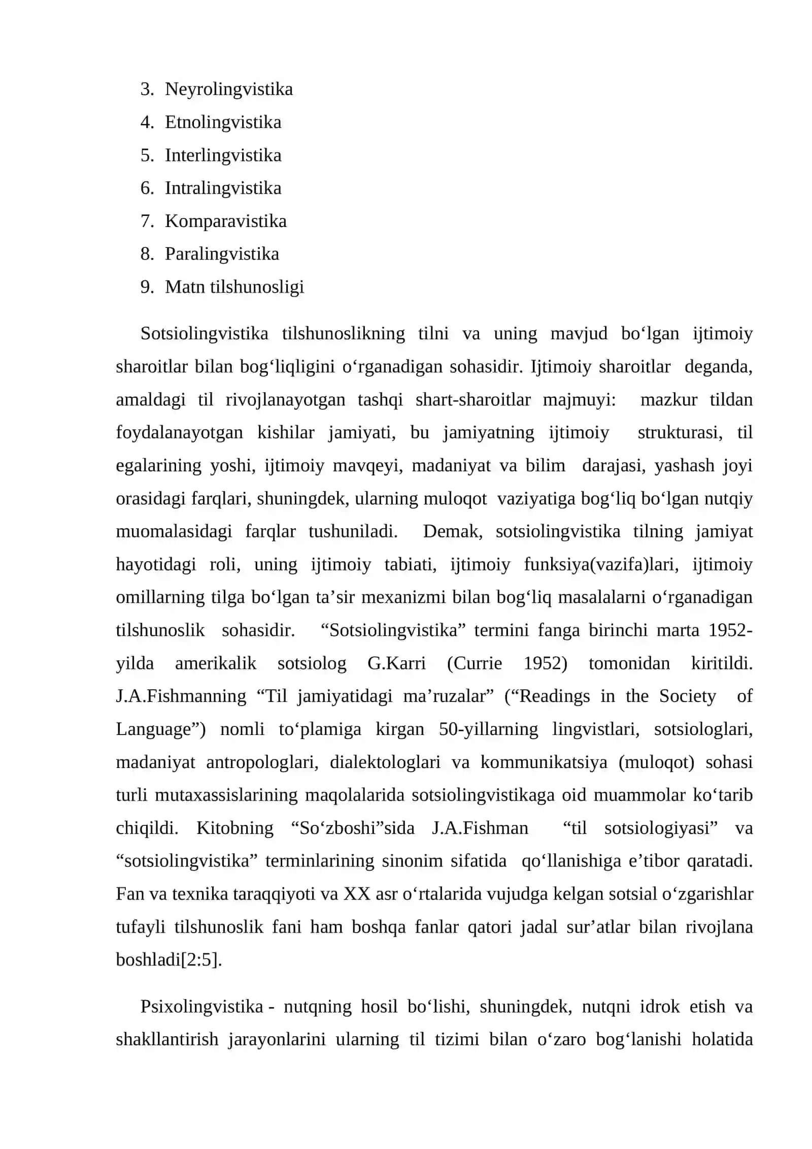 ZAMONAVIY LINGVISTIK YO‘NALISHLARNING TADQIQ ETILISHI 3