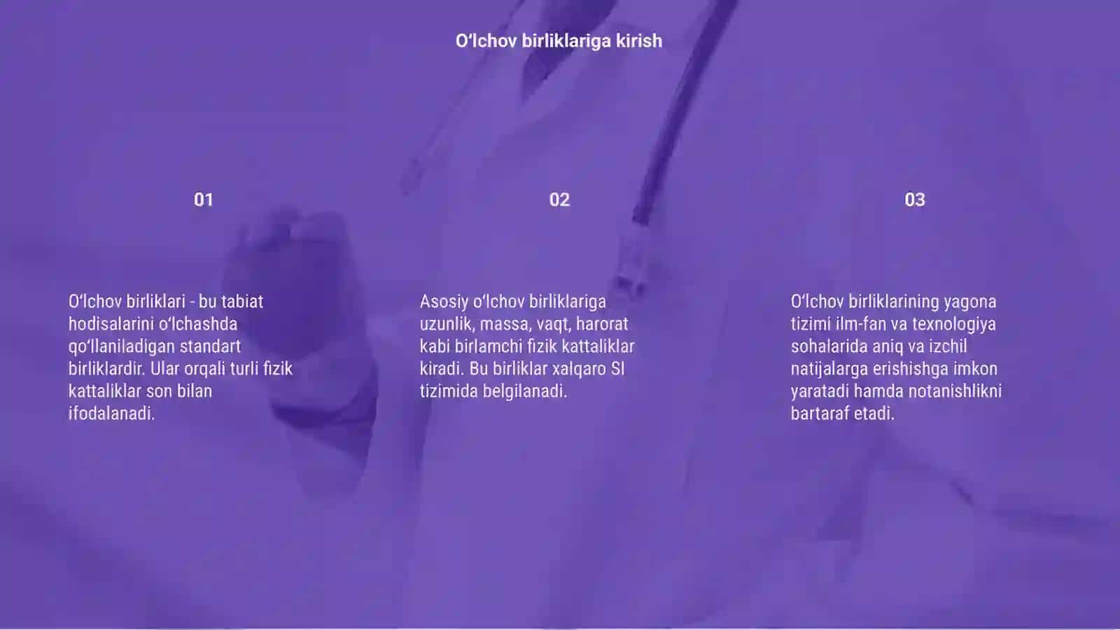 Oʻlchov birliklari 3