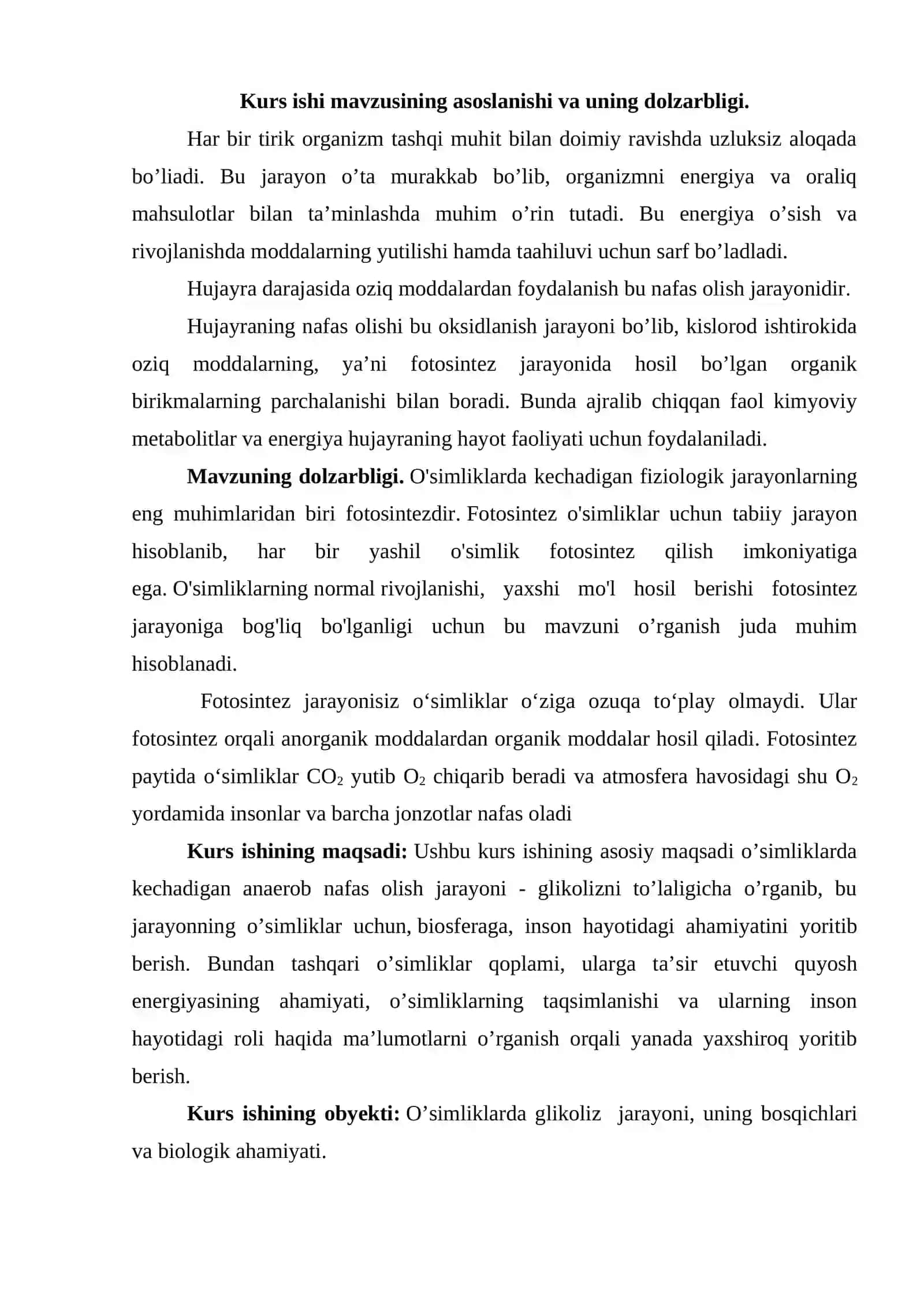 Kurs ishi mavzusining asoslanishi va uning dolzarbligi 3