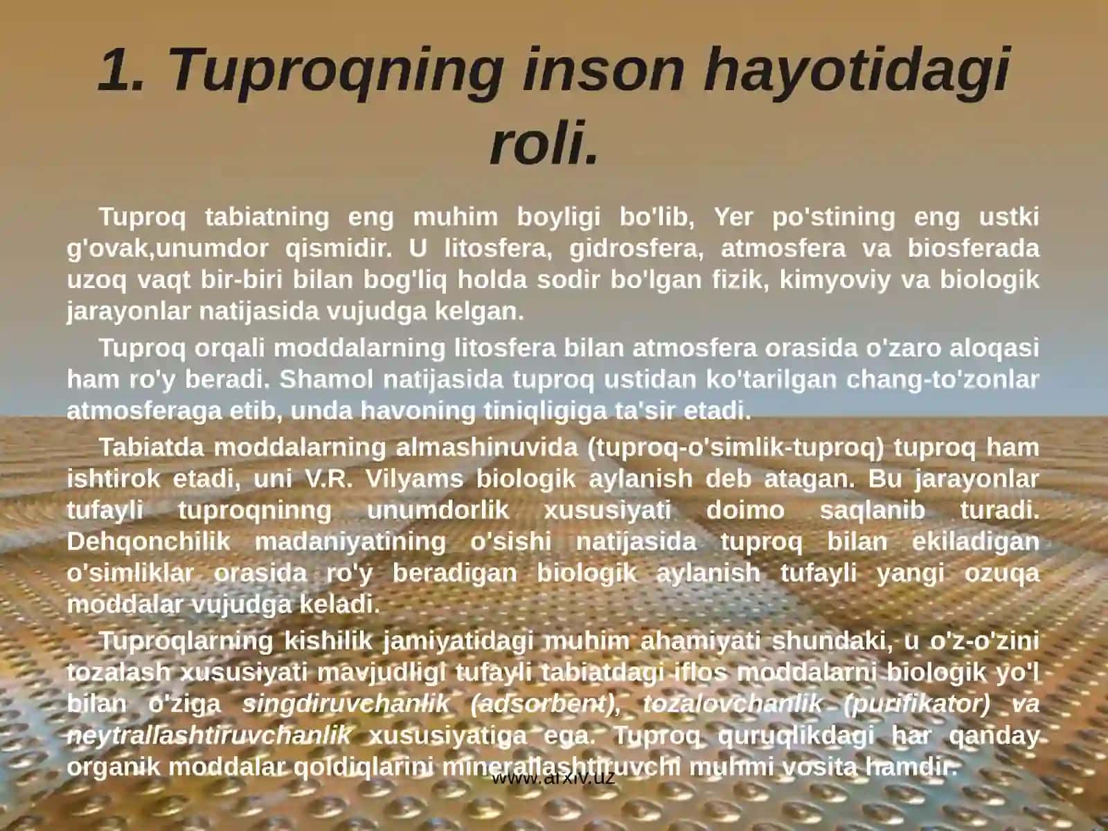 Tuproq ifloslanishining inson salomatligiga ta'siri 3