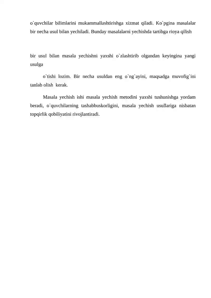 BOSHLANG`ICH SINFLARDA MATEMATIKADAN TABAQALASHTIRILGAN TA`LIMDAN FOYDALANISH IMKONIYATLARI 3
