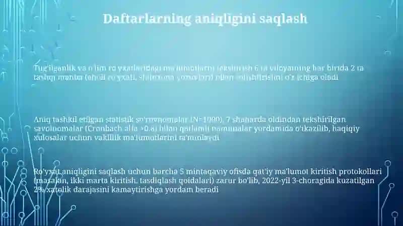 Maxsus Tartibga Solingan Statistik Tadqiqotlar: Metodologiya va Muammolar 3