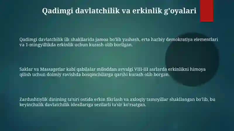 Özbekistonda mustaqillik goyalarining tarixiy asoslari (Qadimgi davrdan XVI asrgacha) 3