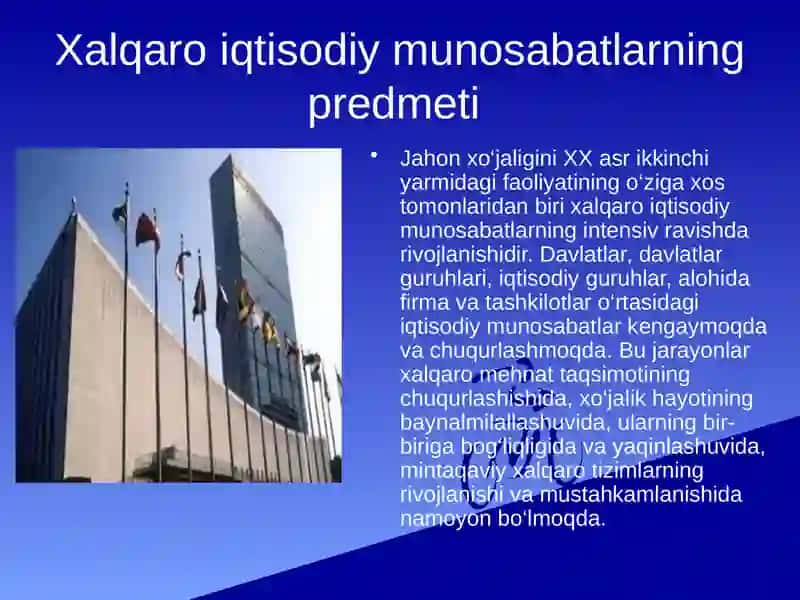 Xalqaro Iqtisodiy Munosabatlar 3
