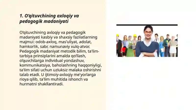 O‘qituvchining Umumiy va Kasbiy Madaniyati 3