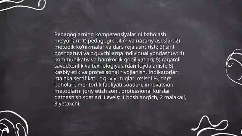 Pedagoglarning kasbiy rivojlanishini baholashga doir yetakchi tendensiyalar 3