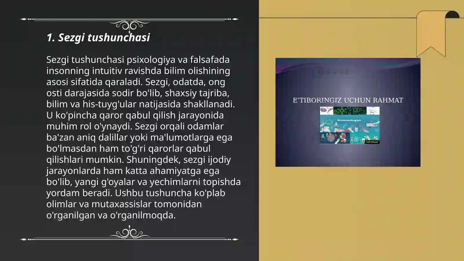 Sezgilar haqida umumiy tushunchalar 3