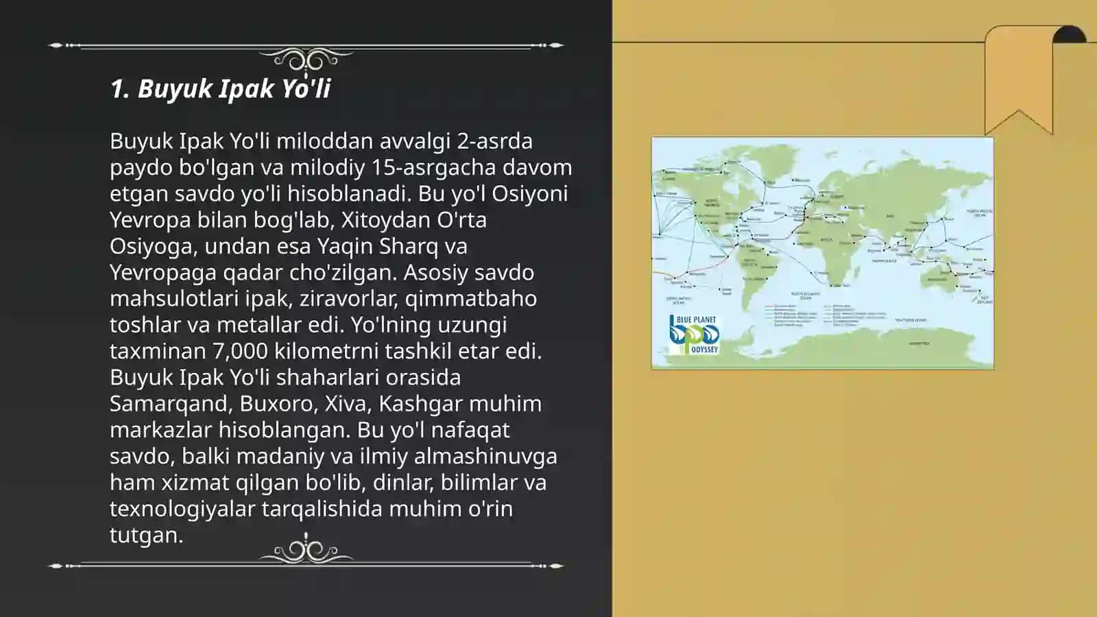 Qadimgi yo'llar va mashhur savdo yo’llari 3