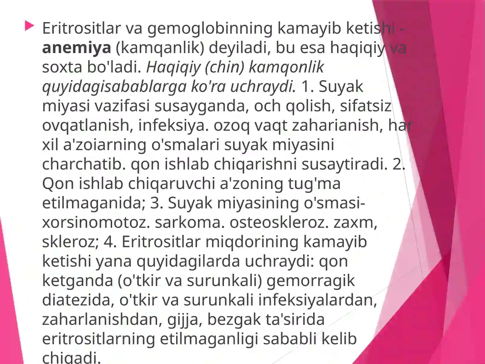 BOLALARDA QON VA QON YARATUVCHI TIZIM 3