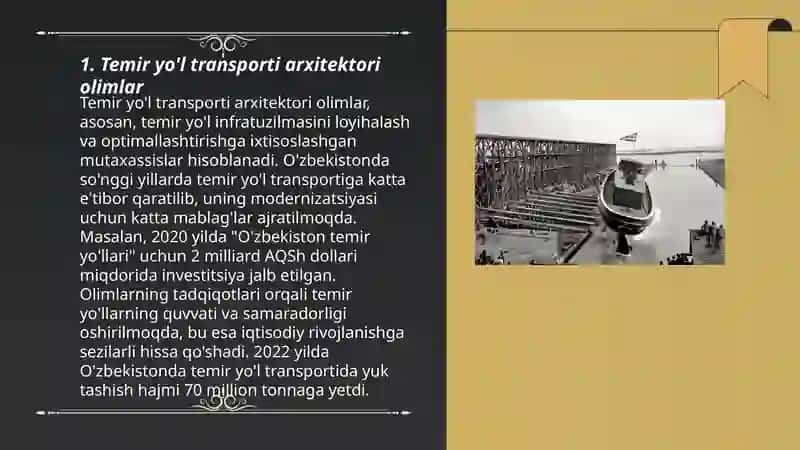 Temir yo’l tarnsporti qurilishi borasidagi taniqli olimlar va quruvchilar 3