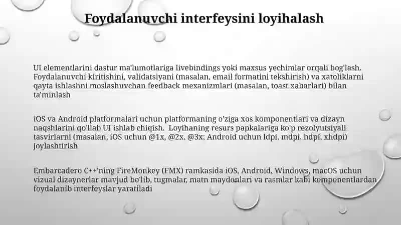 Embarcadiro c++ tilida mobil ilova yaratish 3