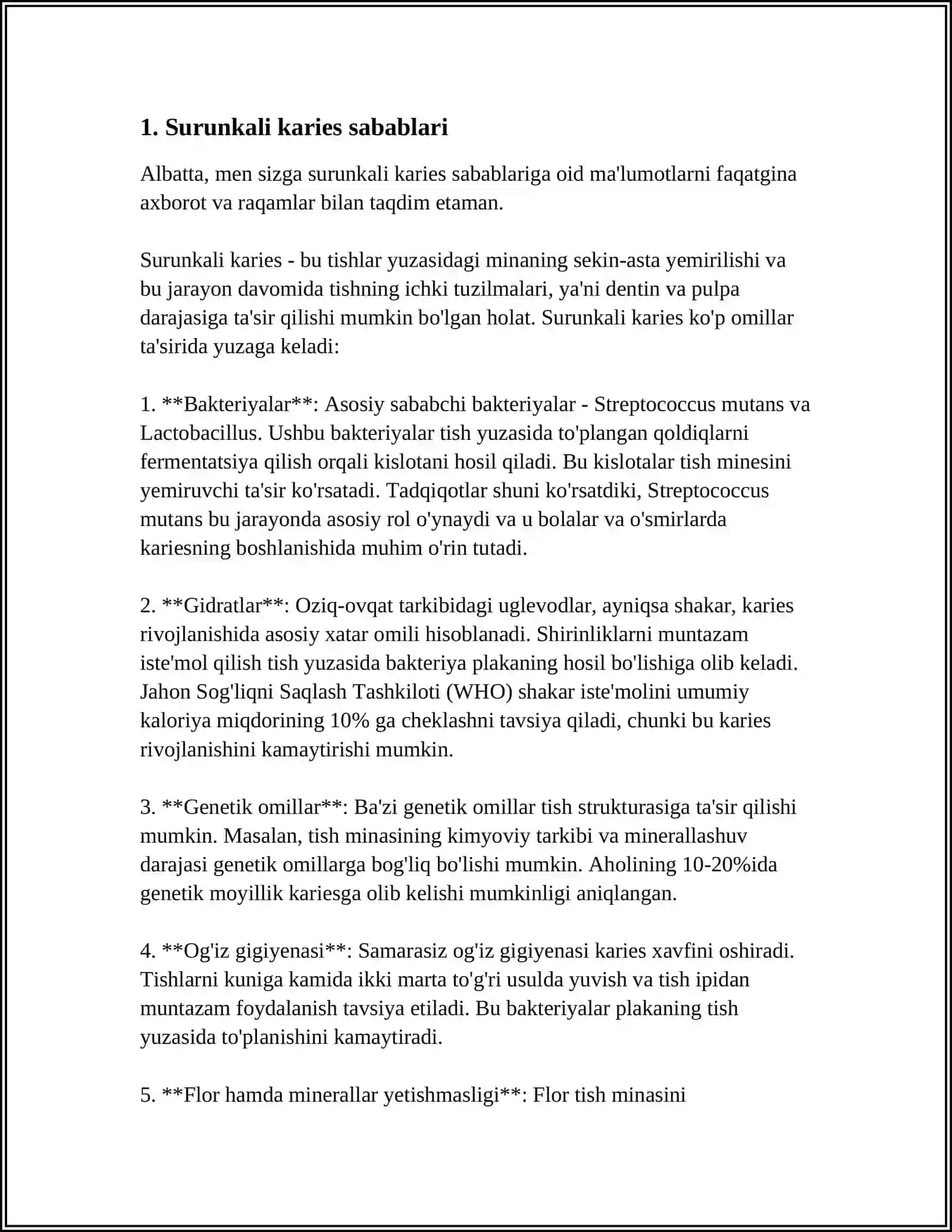 SURUNKALI KARIES 3