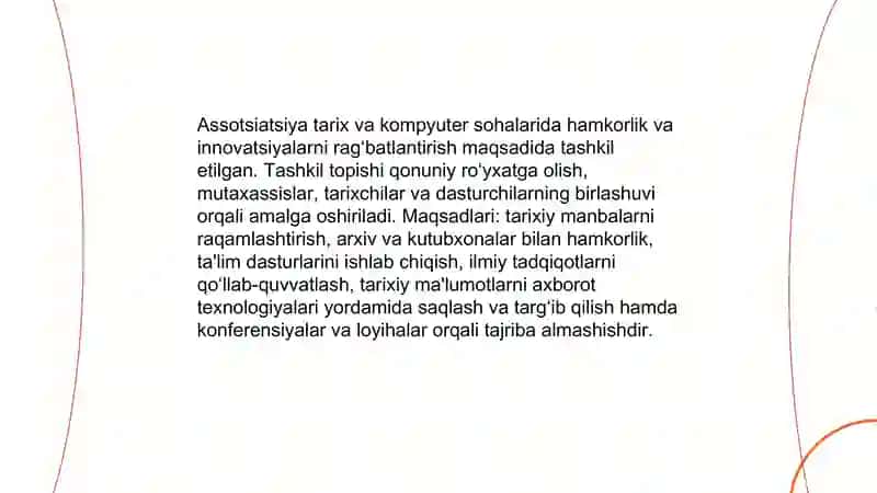 Tarix va kompyuter Assotsiatsiyasi 3