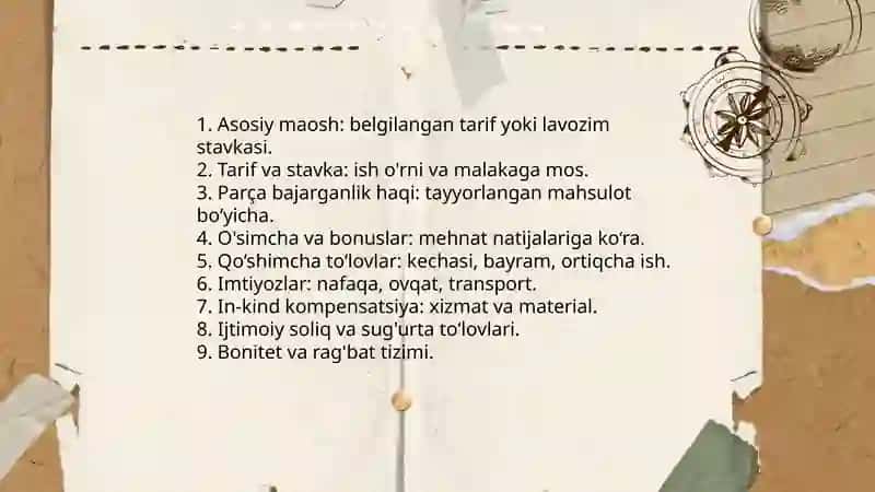 Kompensatsiya va imtiyozlar 3
