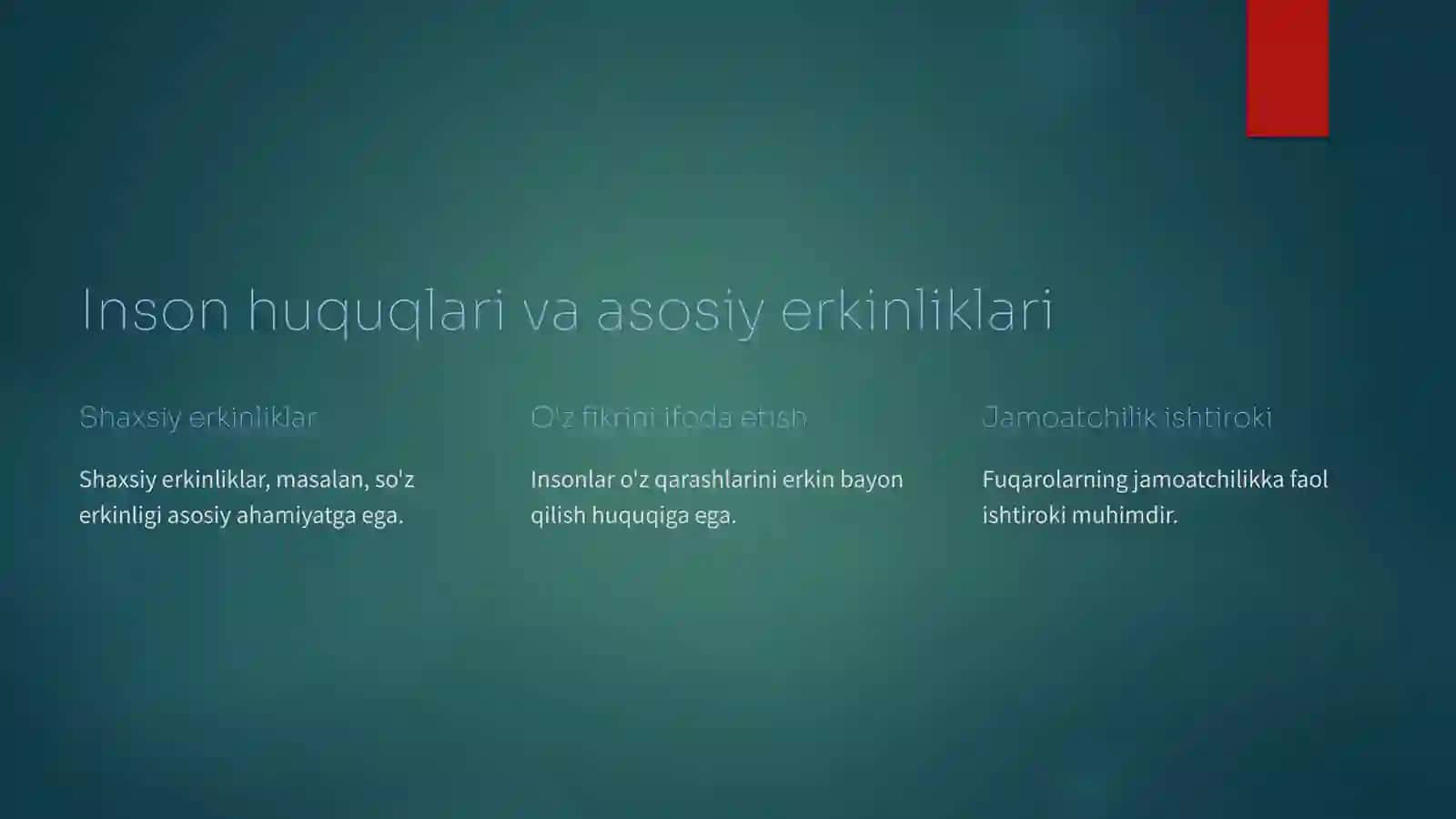 Siyosiy huquqlar 3