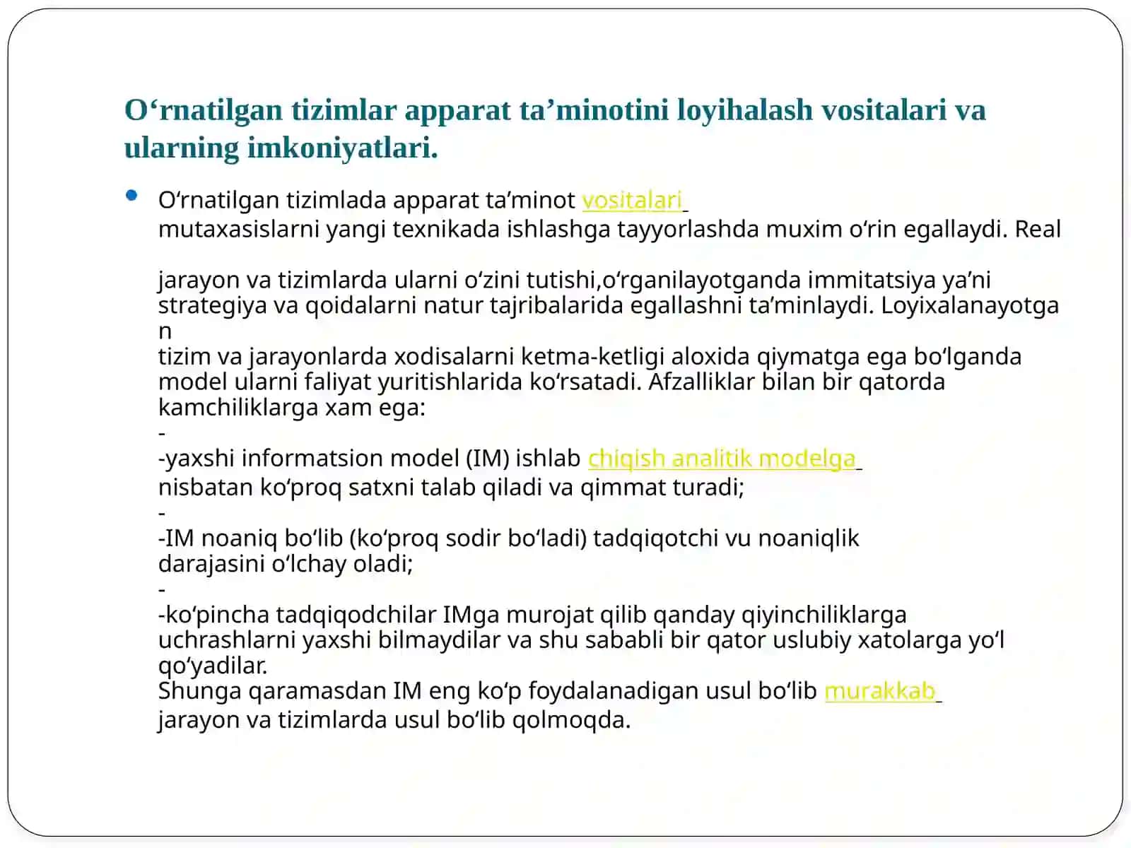 Arduinotizimiasosidao‘rnatilgantizimlarningapparatvositalariniloyihalashtirish 3