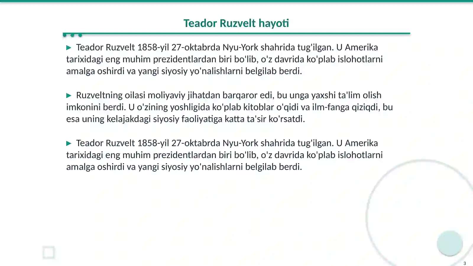 Teador Ruzvelt 3